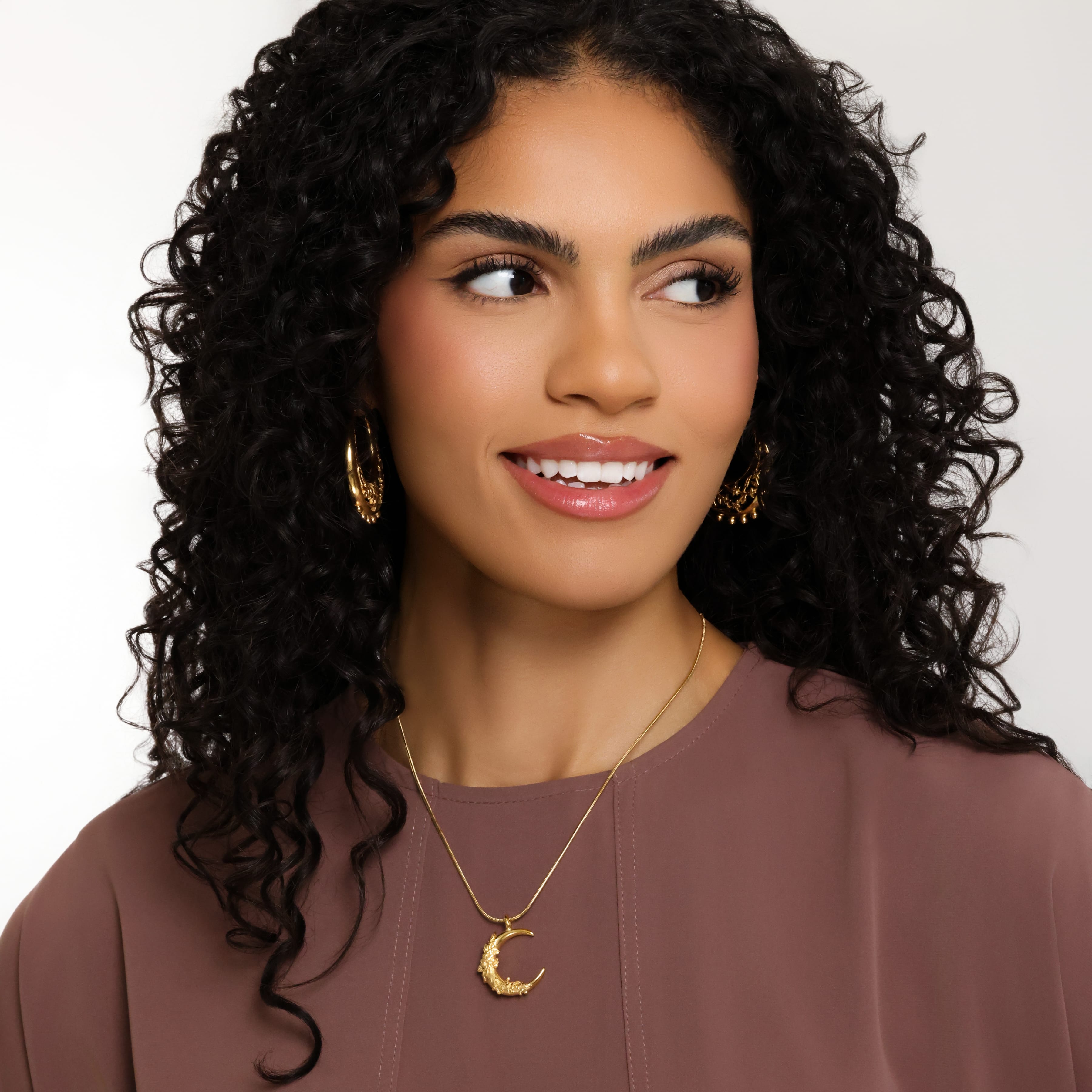 Jasmine Crescent Necklace | VELA x Nominal