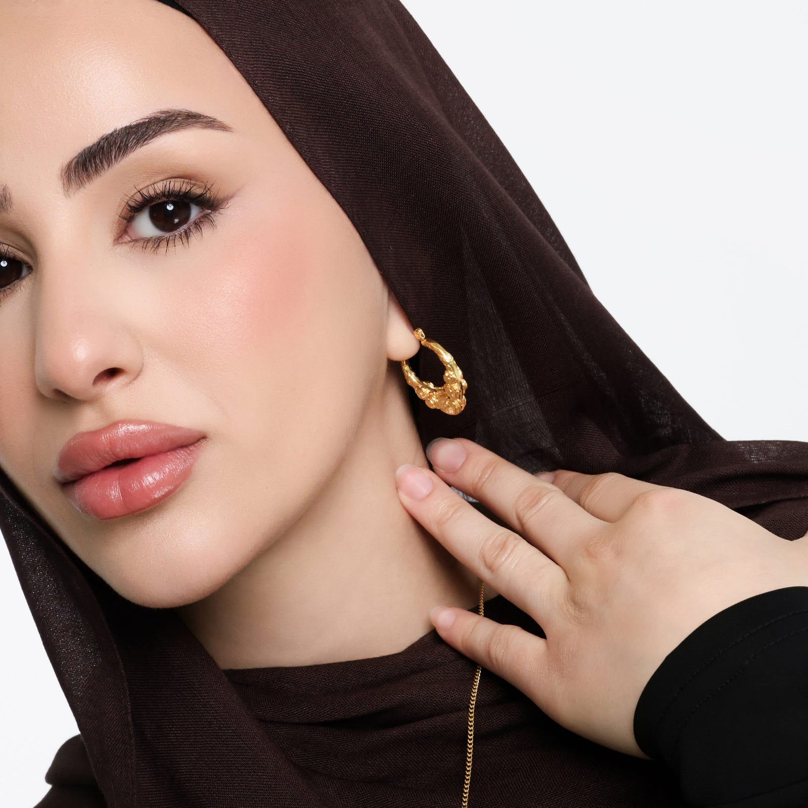 Palestine Poppy Hoops
