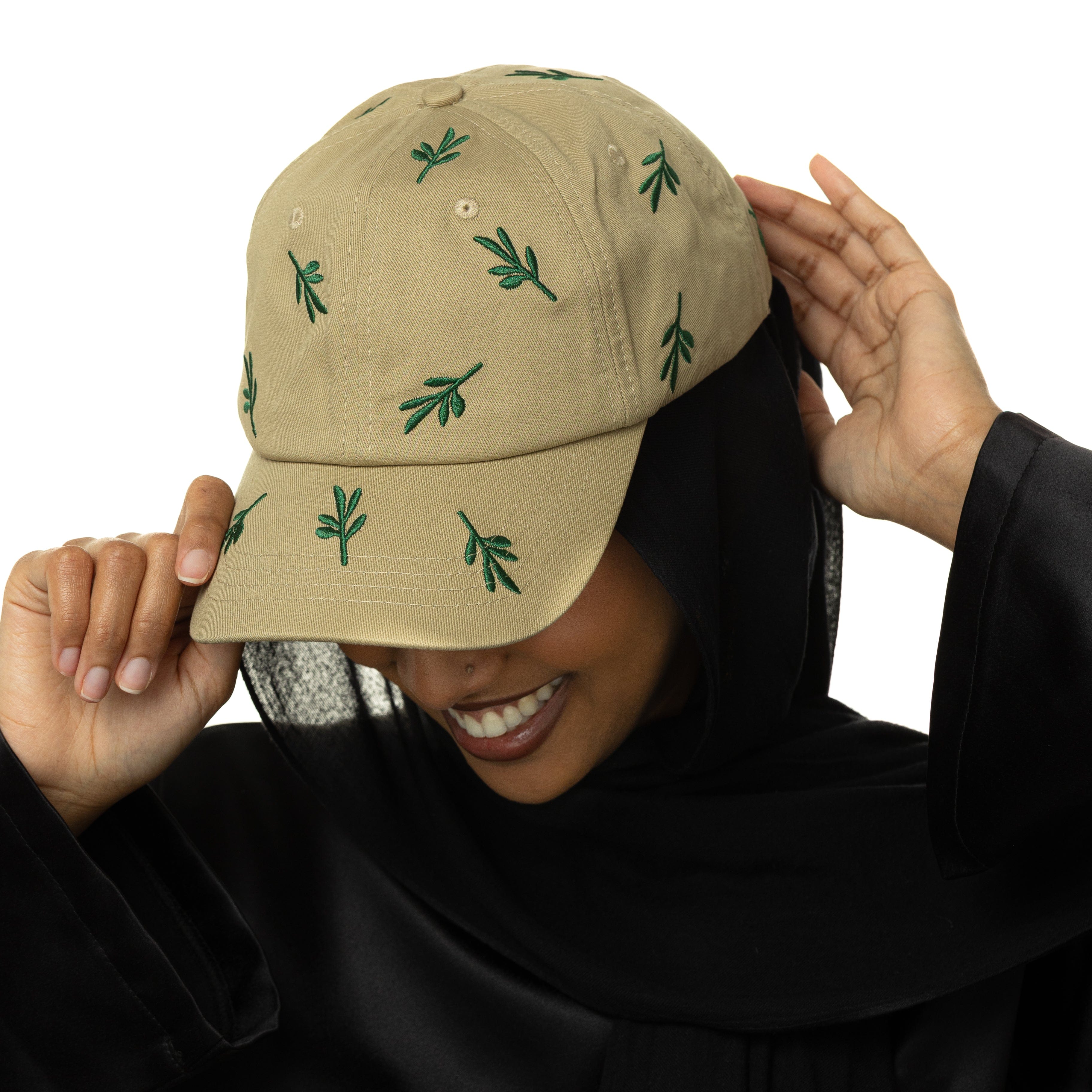Palestinian Olive Branch Hat F LEAF BALL HAT OLIVE