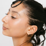 Pavé Chunky Huggie Hoops | 8mm