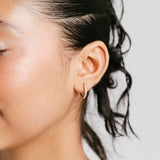 Pavé Huggie Hoops | 12mm