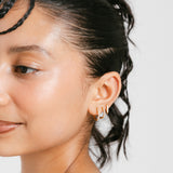 Pavé Huggie Hoops | 8mm