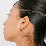 Pavé Chunky Huggie Hoops | 10mm