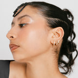 Pavé Chunky Huggie Hoops | 10mm
