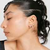 Pavé Chunky Huggie Hoops | 10mm