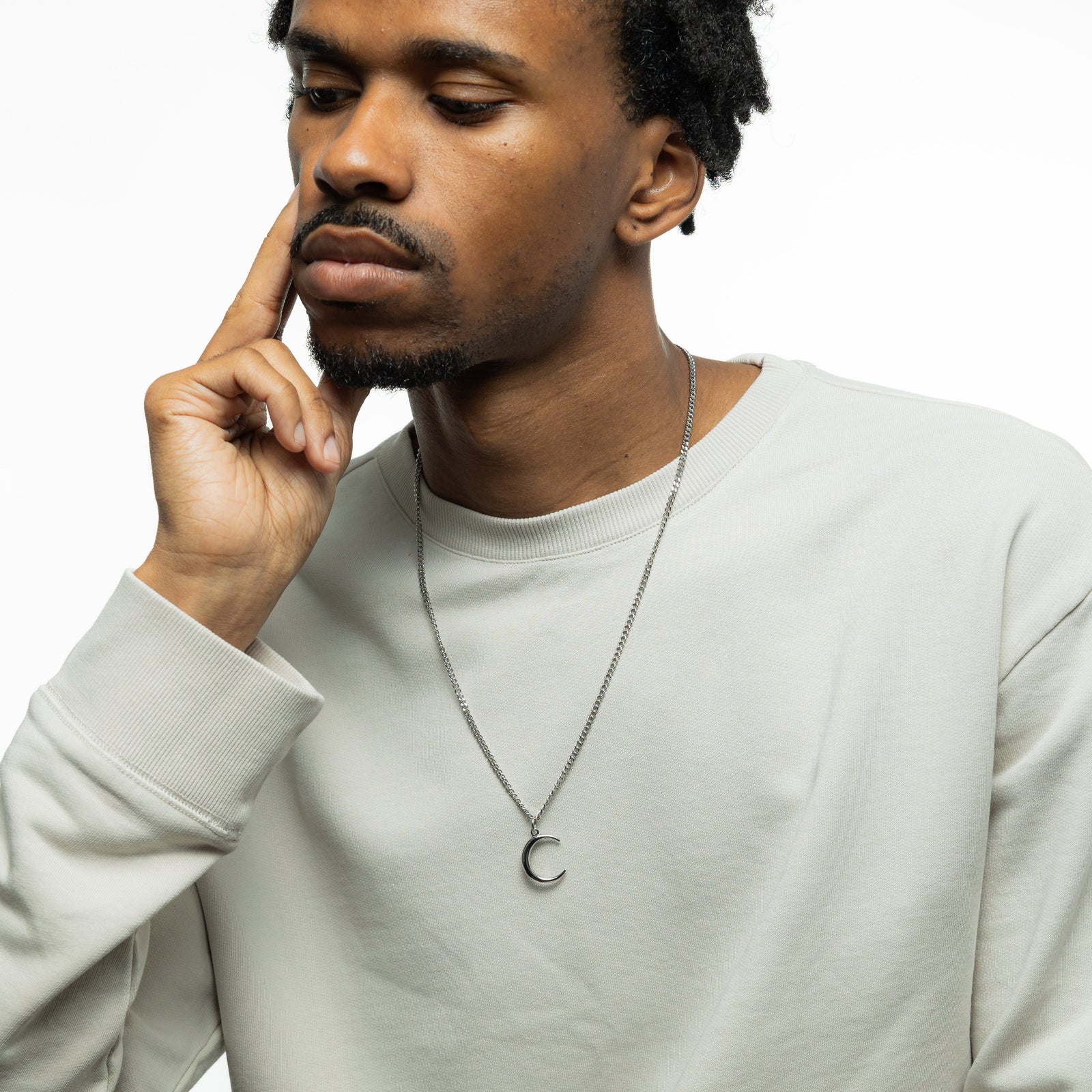 Premium Crescent Necklace | Men - Nominal