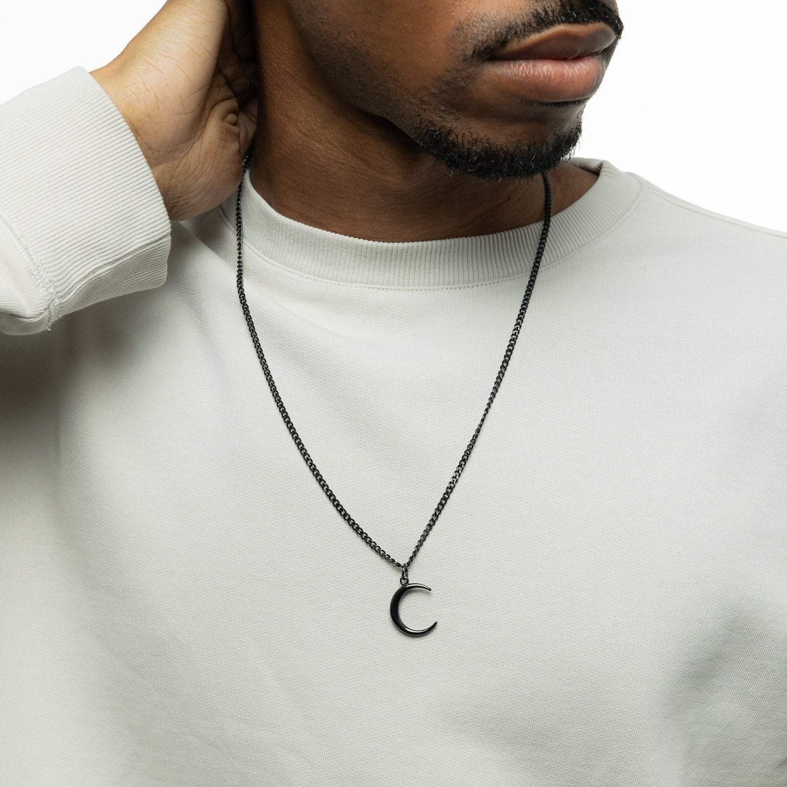 Mens moon necklace online