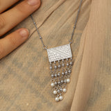 Raining Pearls Keffiyeh Necklace