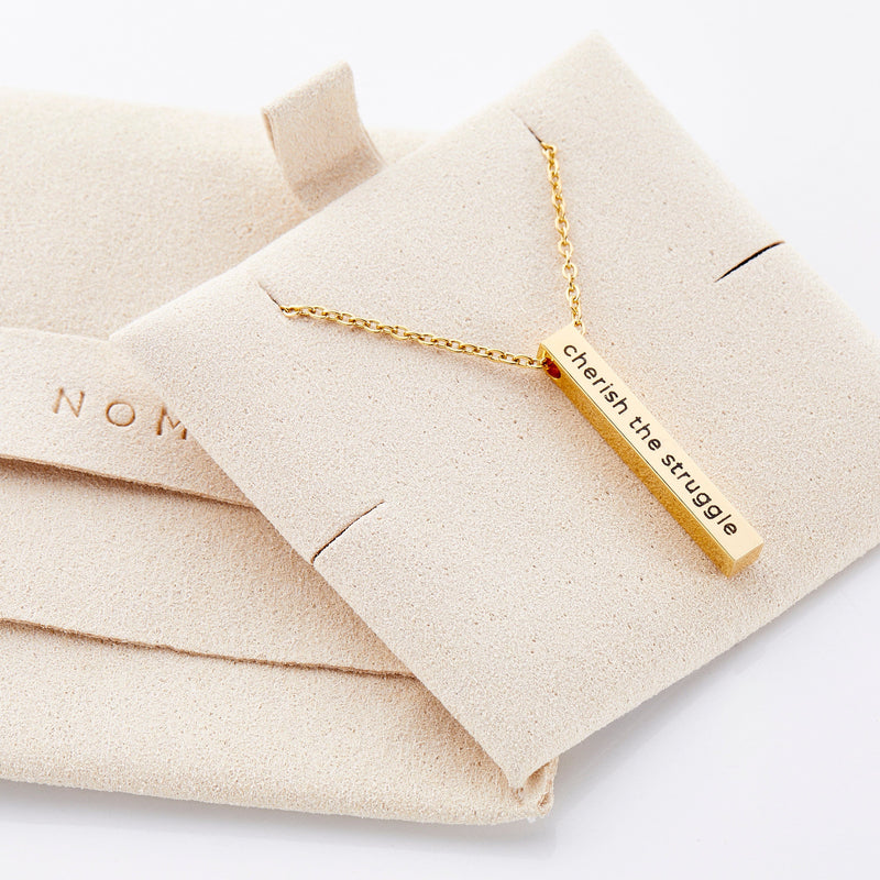 Custom Reminder Bar Necklace - Nominal