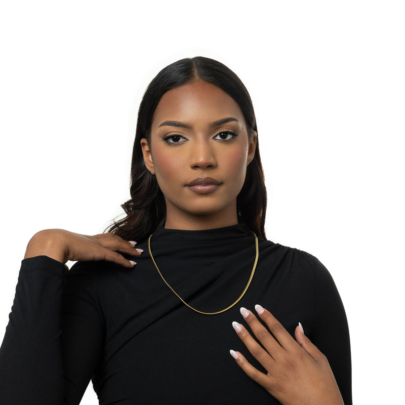 Rounded Snake Chain Nominal