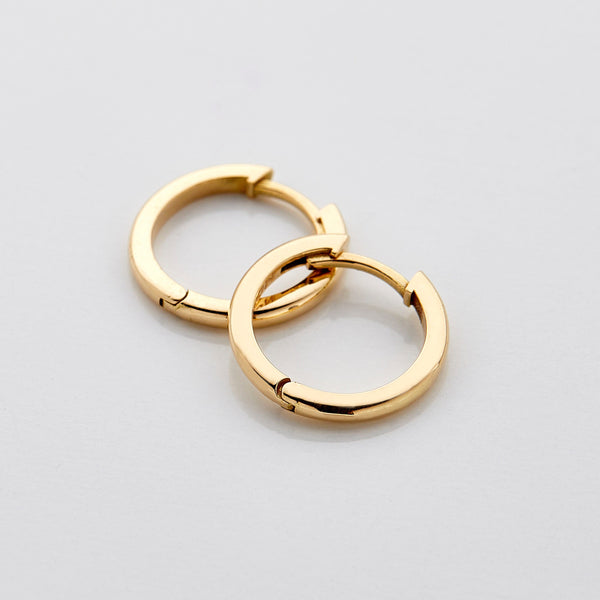 Essential Thin Hoops- 18K Solid Gold - Nominal