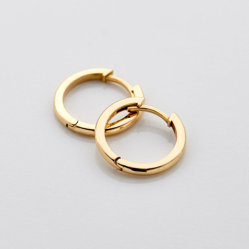 Essential Thin Hoops- 18K Solid Gold - Nominal