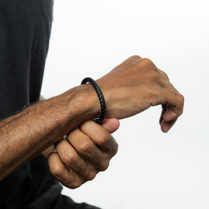 Single Leather Bracelet Men - Main Image