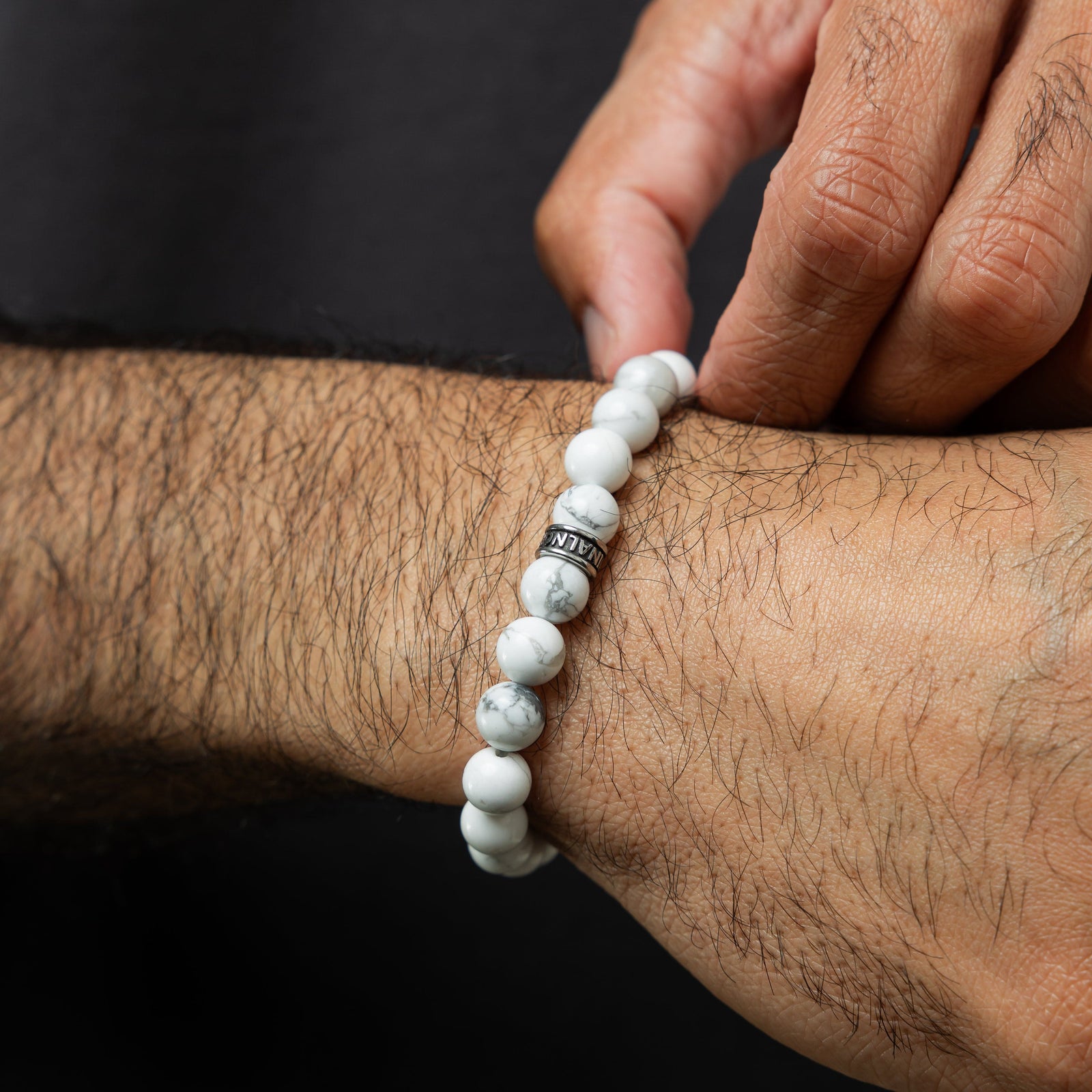 Snow | Stone Bead Bracelet - Nominal