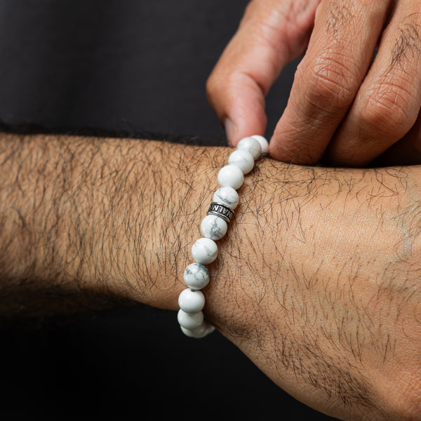 Snow | Stone Bead Bracelet