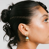 Blue Mini Jhumka Studs