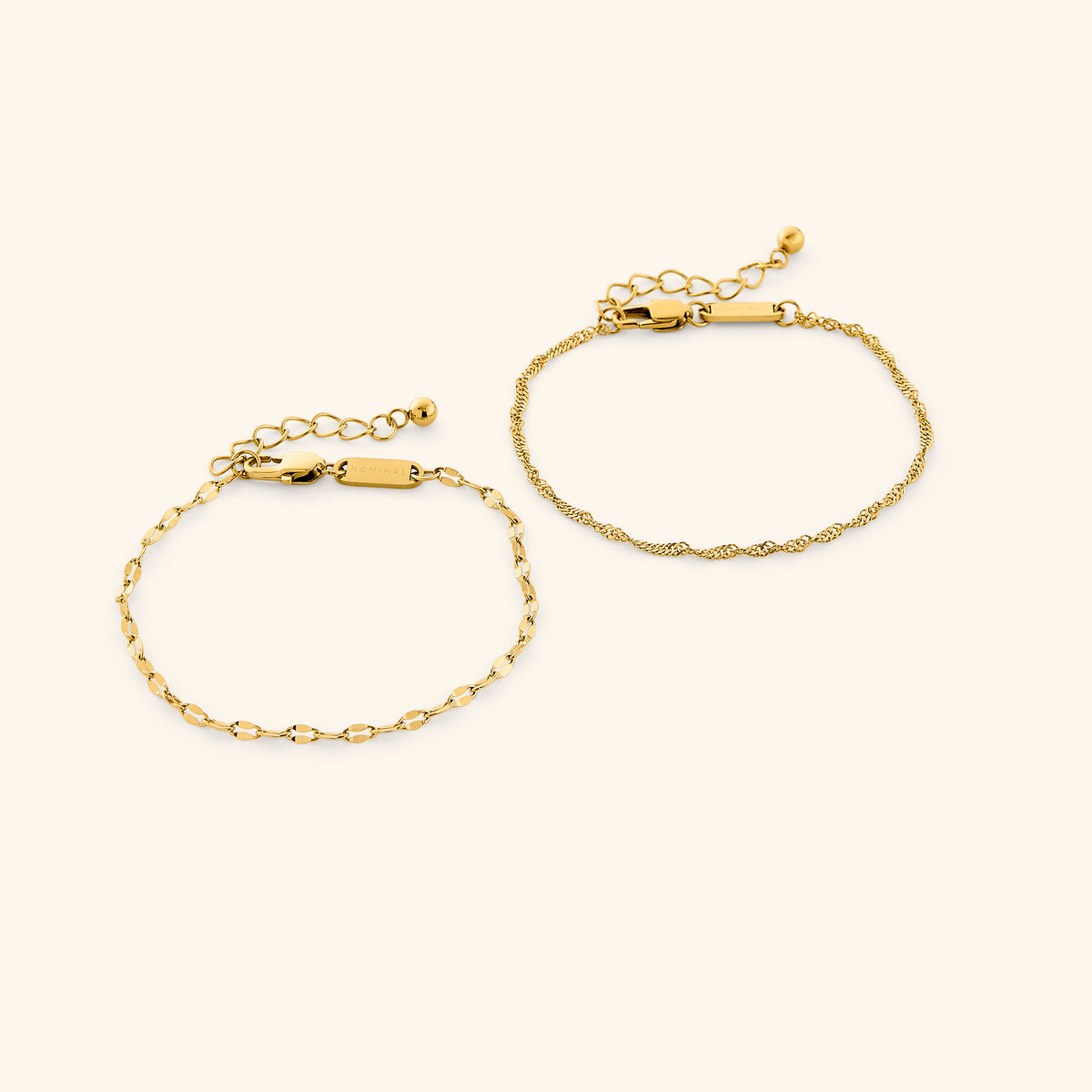 Twisted & Flutter Bracelet 2-Pack - Nominal