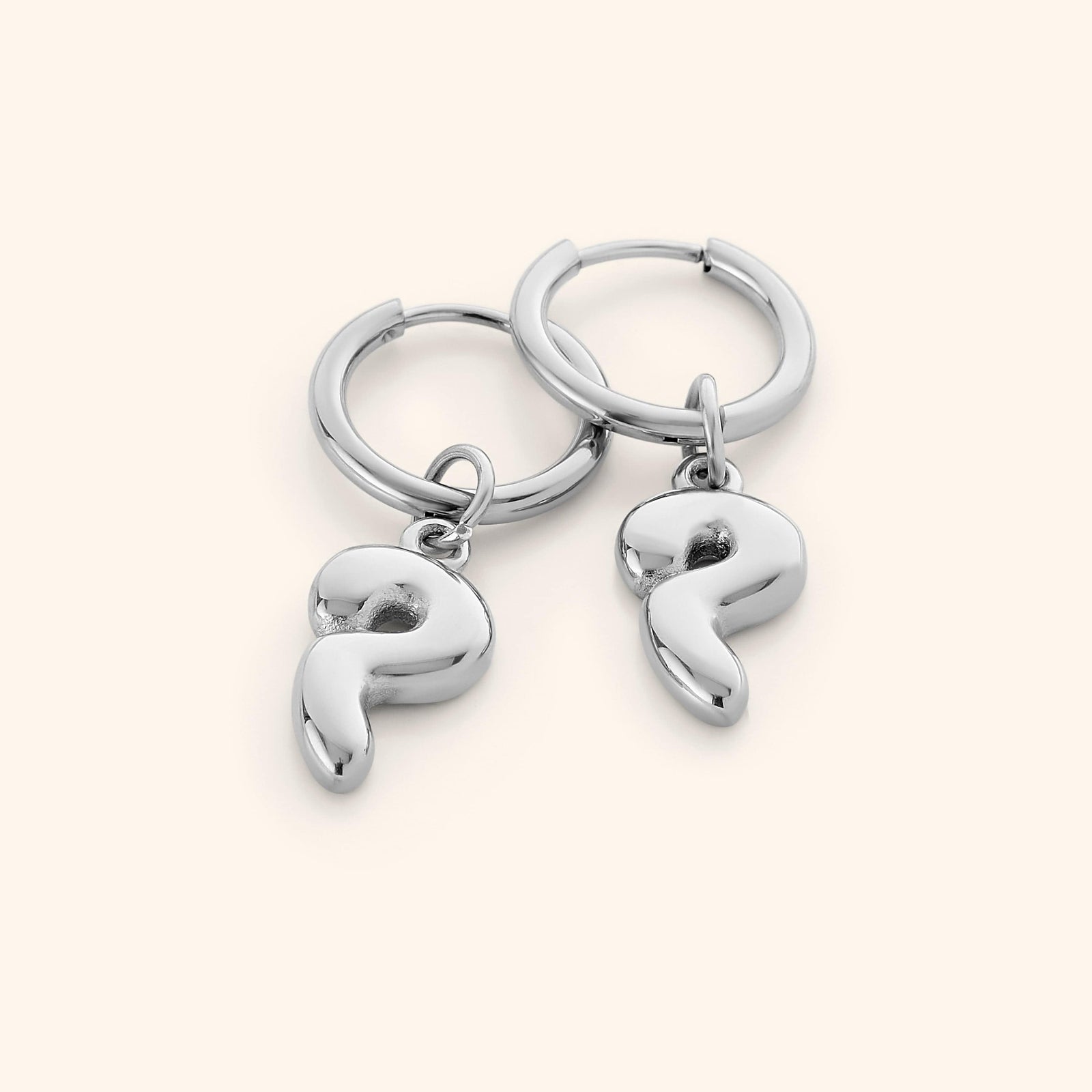 Arabic Bubble Letter Earrings - Nominal