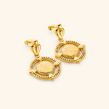 "Perhaps you dislike what's good for you" Coin Earrings