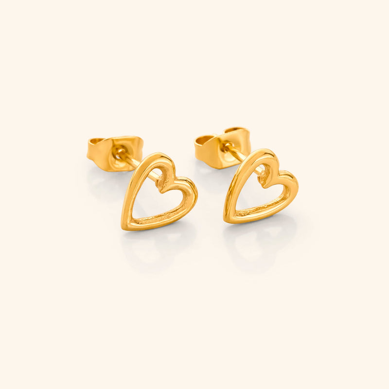 Hollow Heart Earrings