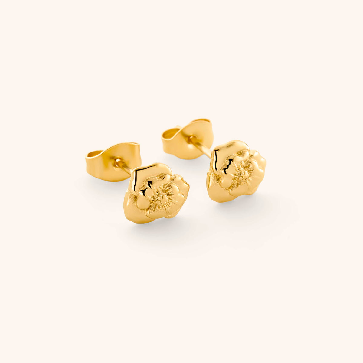 Palestinian Poppy Studs