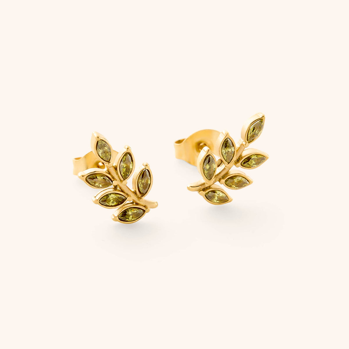 Palestinian Olive Branch Colored Studs