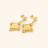 "Allah is sufficient for us" Plaque Earrings