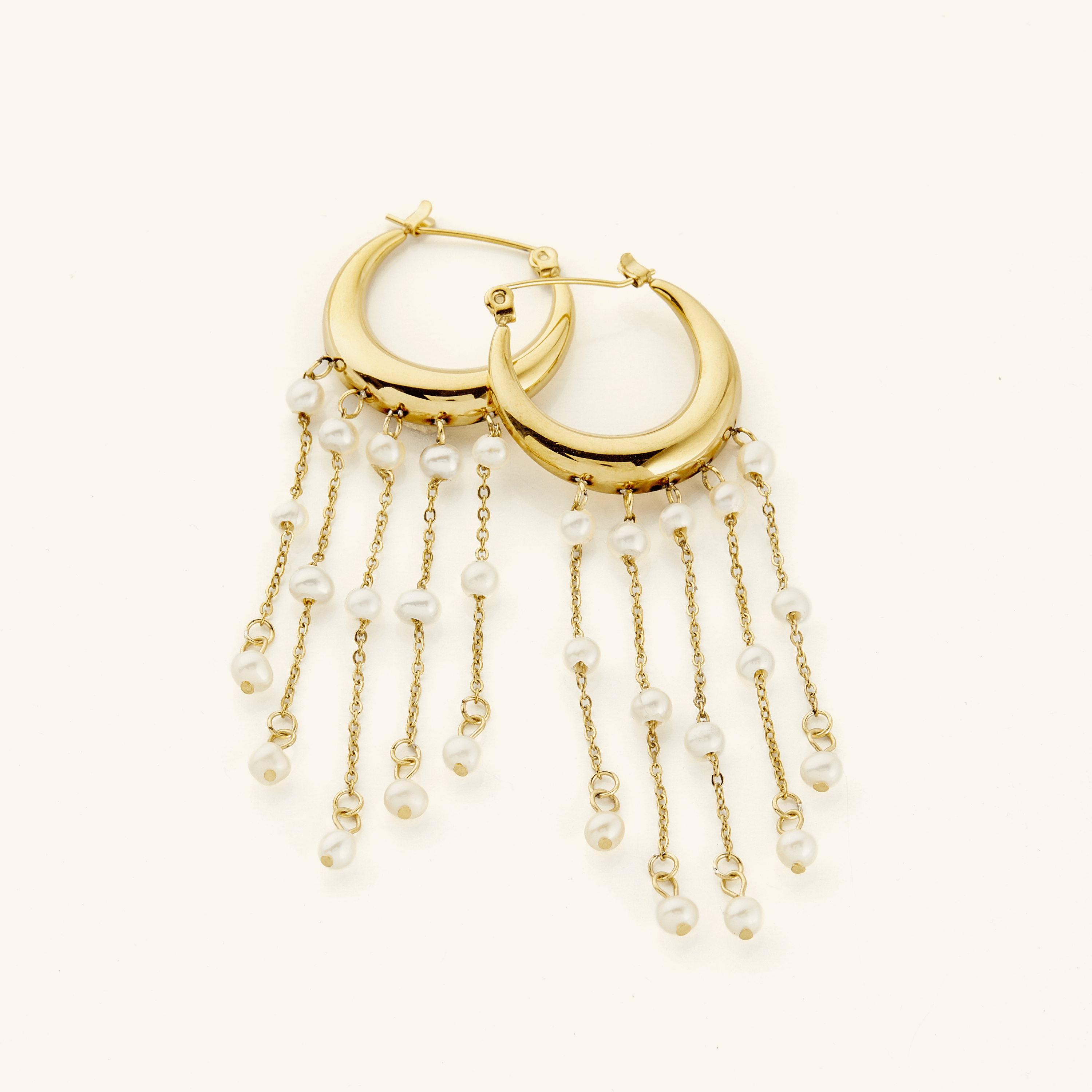Raining Pearl Hoops | VELA x Nominal - Nominal