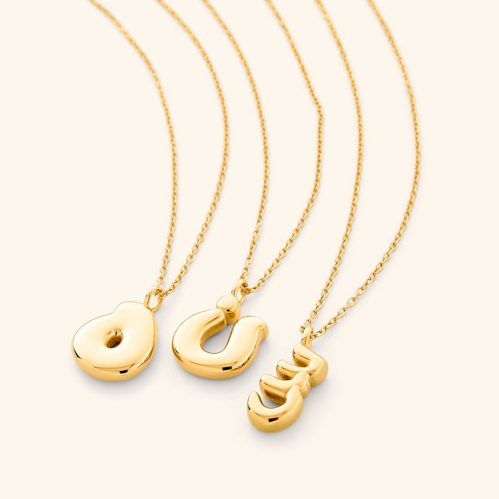 Arabic Bubble Letter Necklace - Nominal