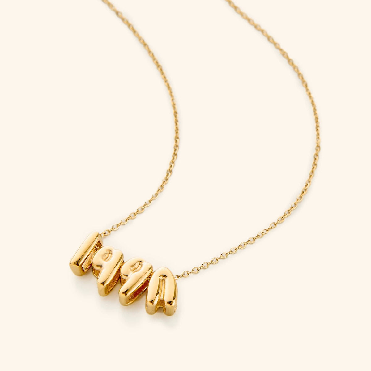 Arabic Bubble Birthyear Necklace Nominal