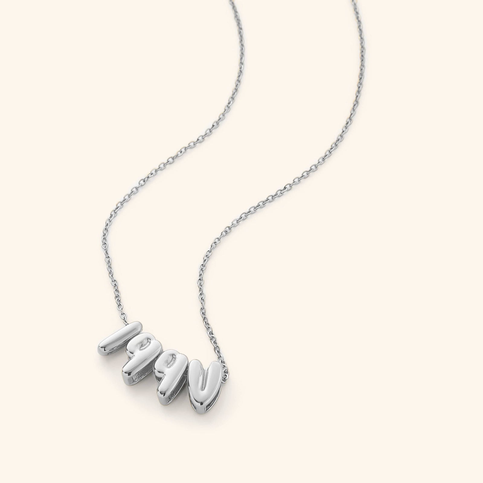 Arabic Bubble Birthyear Necklace - Nominal