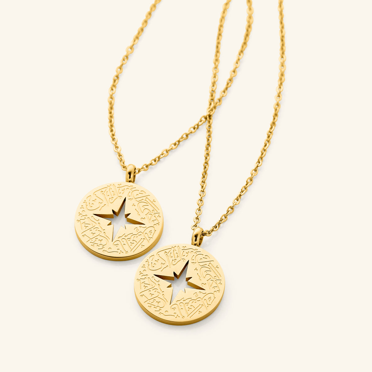"I'm with you" Best Friend Necklace Set - Nominal