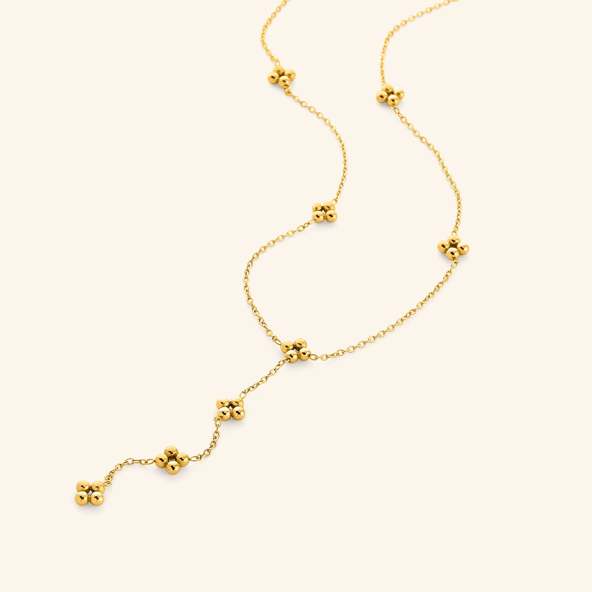 Henna Lariat Necklace 18K Gold Plated| Nominal