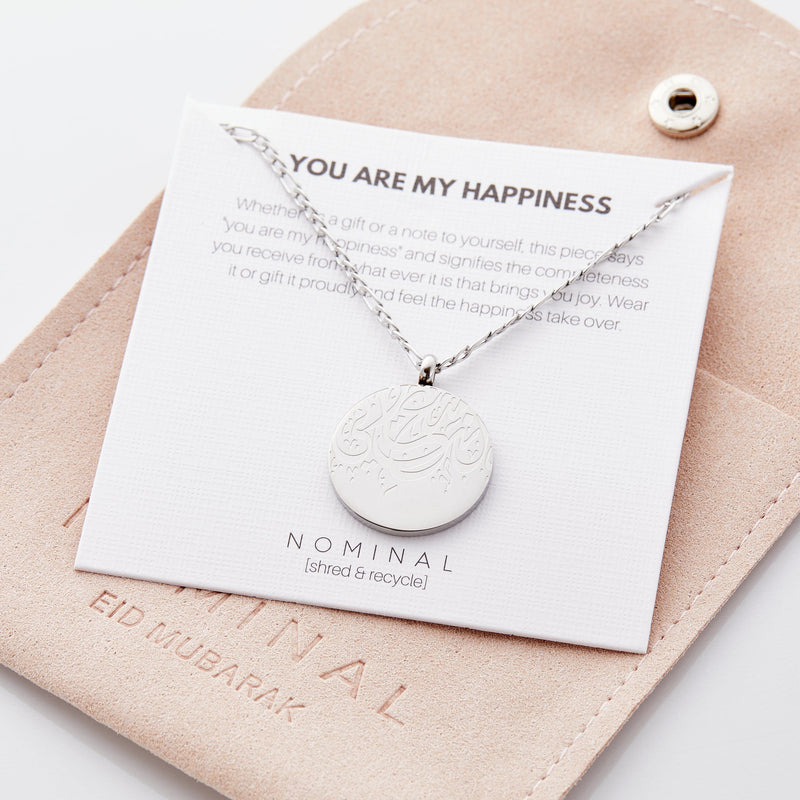 "Happiness" Token Necklace | Women - Nominal