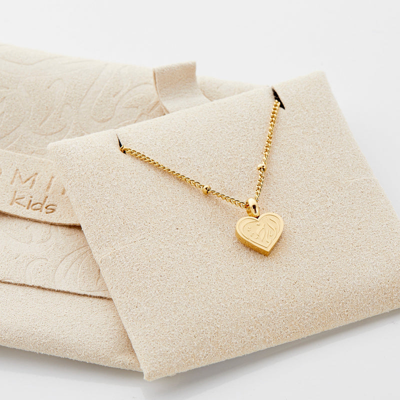 Locket Three Children Necklace 14K Gold Name Kate Middleton Wears