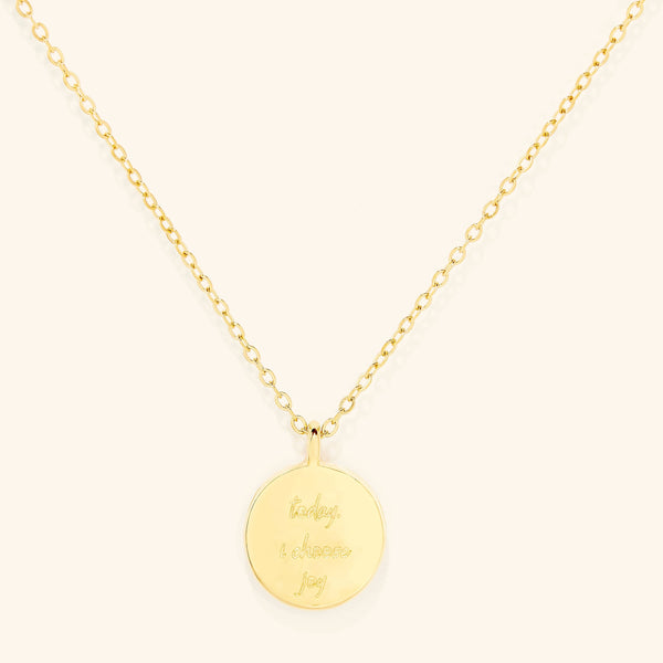 "Today, I Choose Joy" Affirmations Necklace - Nominal