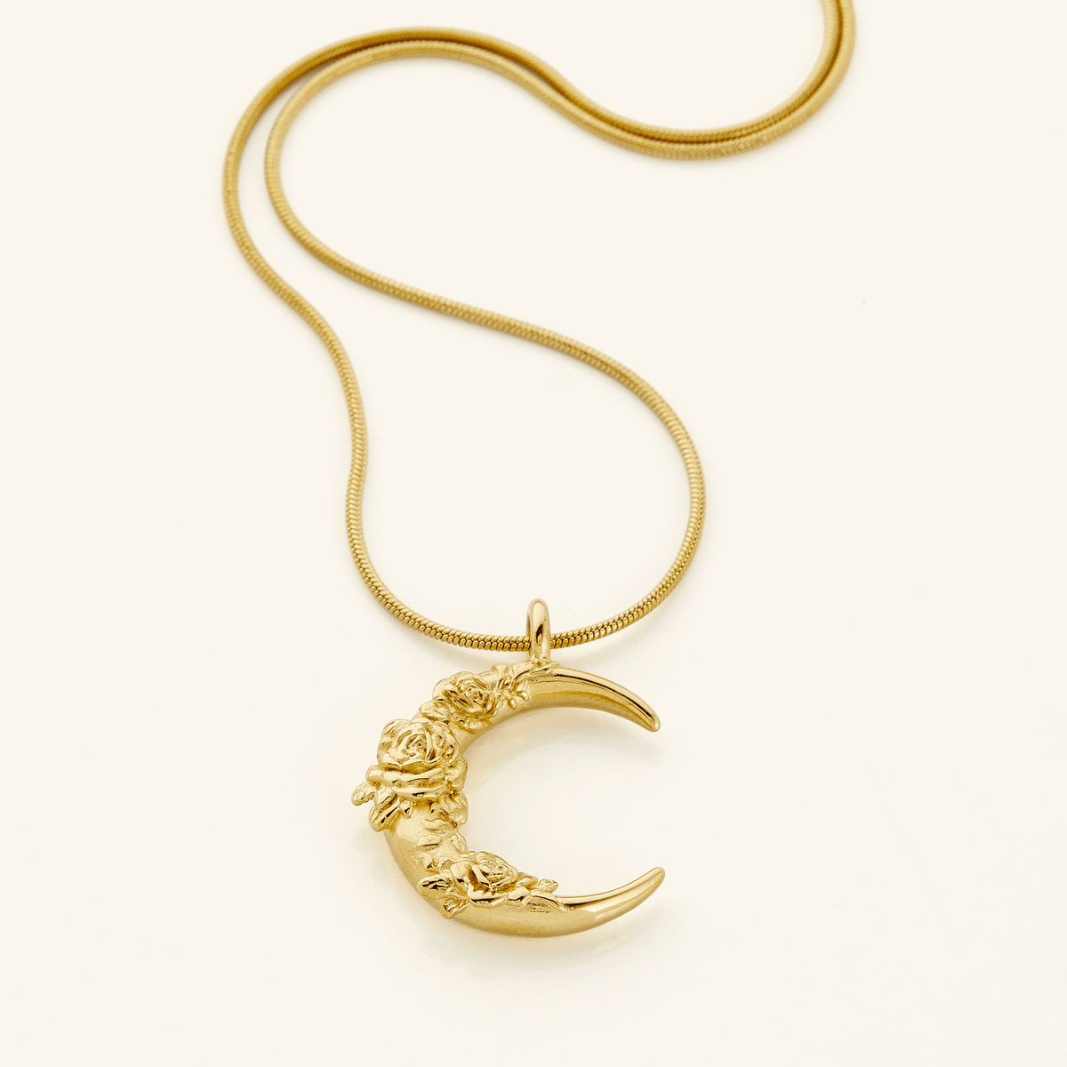 Damask Rose Crescent Necklace | VELA x Nominal | Nominal