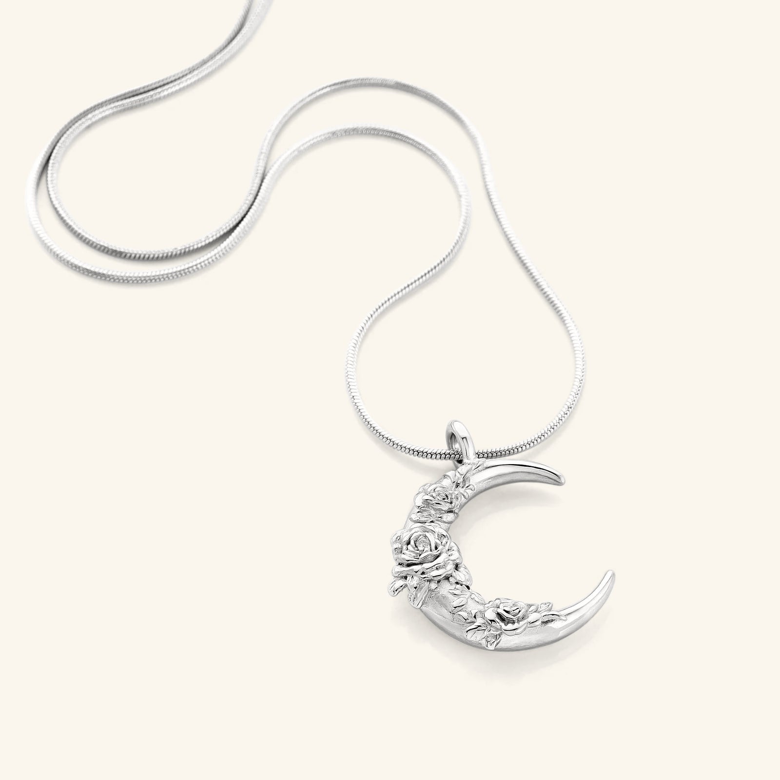 Damask Rose Crescent Necklace | VELA x Nominal