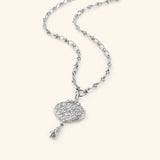 "Walk to Me, and I'll run to you" Medallion Necklace