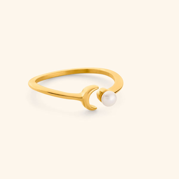 Galaxy Gold 1.01 Carat 14k Rose Gold Ring With Pearl & Diamond