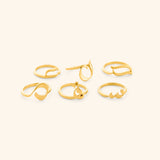 Arabic Letter Wrap Ring