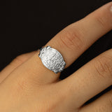 Walk to Me, and I'll run to you Medallion Ring