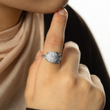 Walk to Me, and I'll run to you Medallion Ring