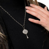 "Walk to Me, and I'll run to you" Medallion Necklace