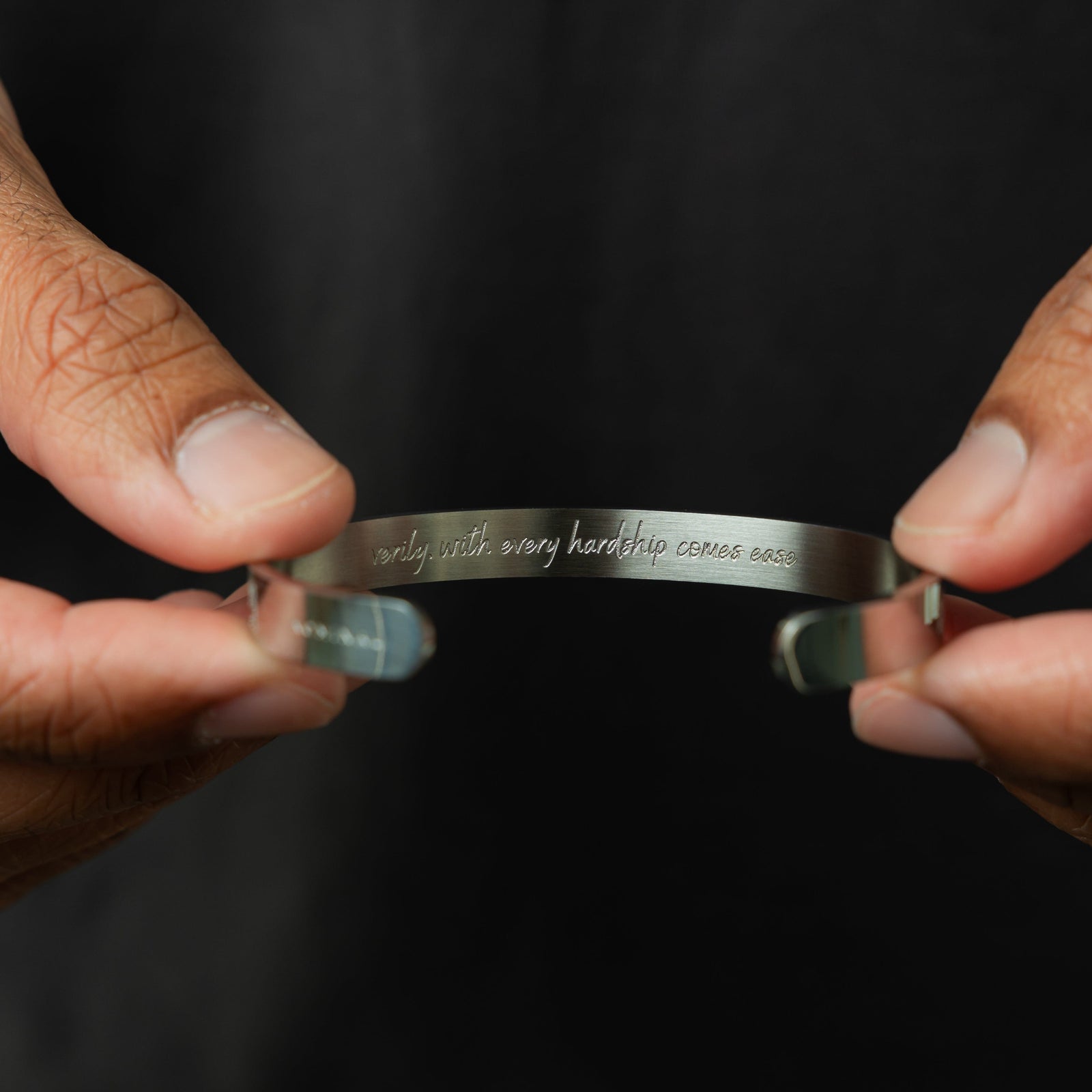 "With hardship comes ease" Cuff V2 | Men - Nominal