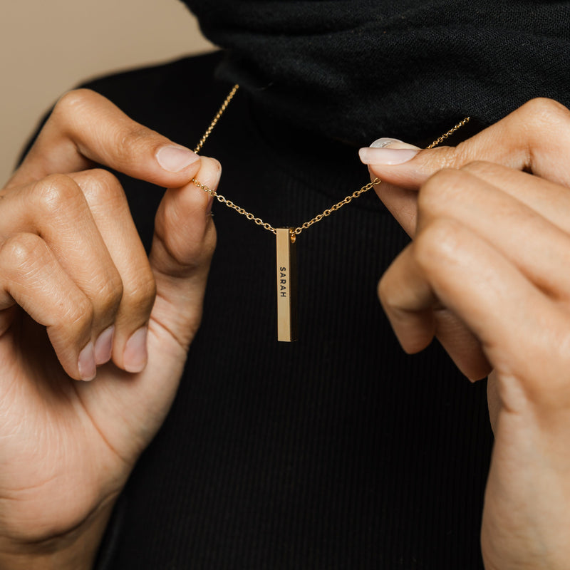 Custom 3D Bar Necklace | Women - Nominal