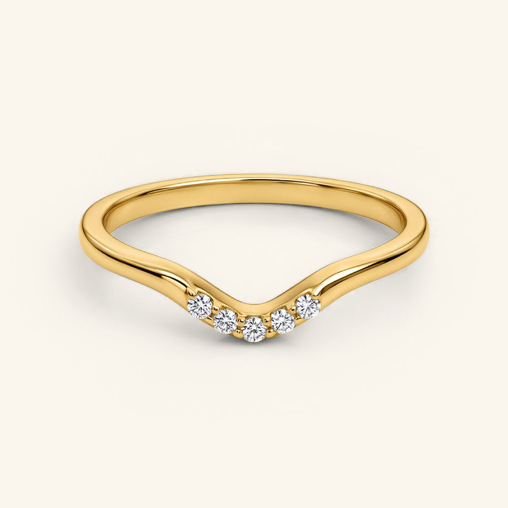 Chaand | Moon Arc Bezel Ring