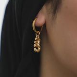 Arabic Bubble Letter Earrings