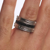 "Perhaps you dislike what's good for you" Stripe Ring | Men