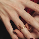 Arabic Letter Wrap Ring